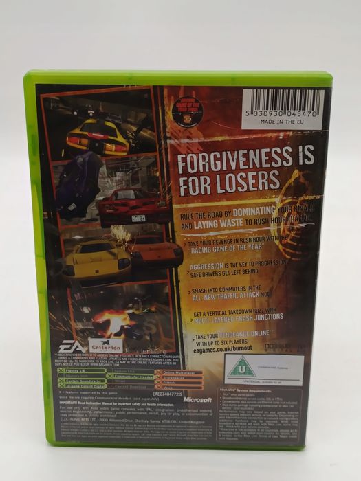 burnout revenge xbox classic pudełkowa