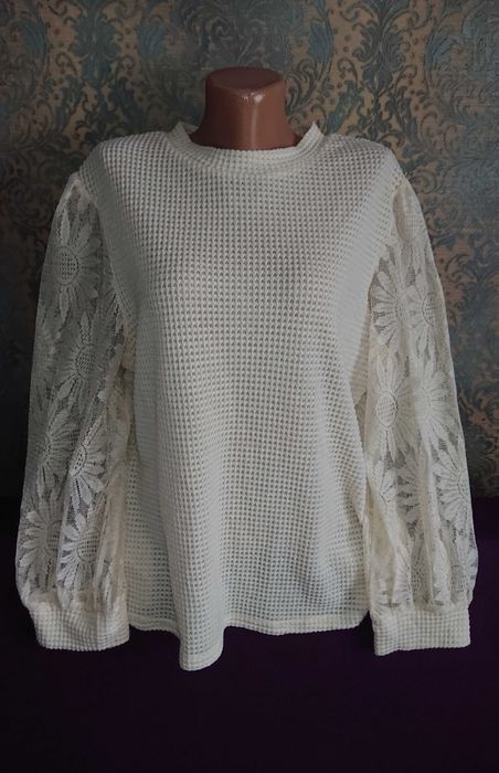 Красивый нарядный свитер  большой размер батал 50 /52 джемпер кофта