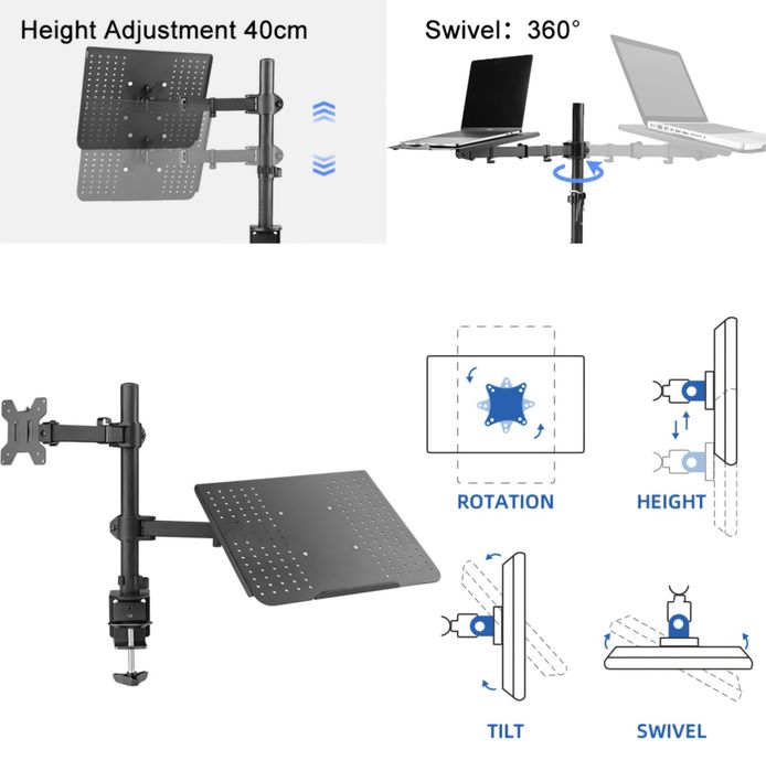 !! Uchwyt do Monitora 13-27" i laptopa do 17 " Super Jakość!!