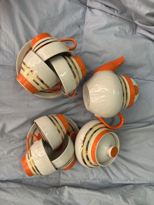 Сервізи різні чайний посуд ссср набір аерографія сервиз посуда