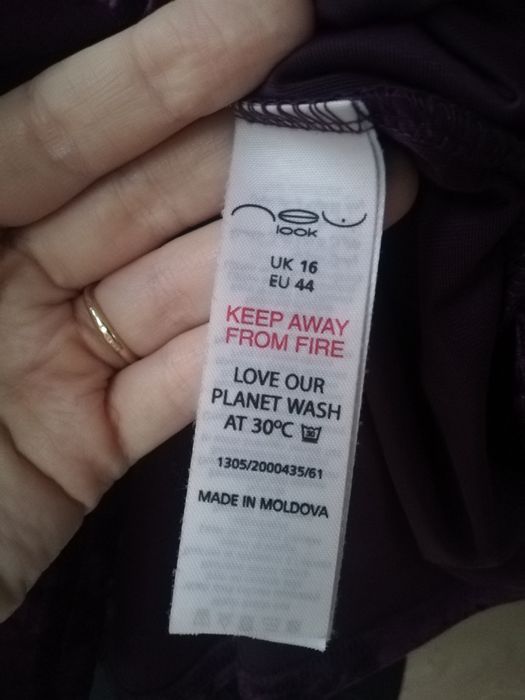 Dłuższa bluzka tunika z ozdobnymi kokardkami New Look r. 44 40 42