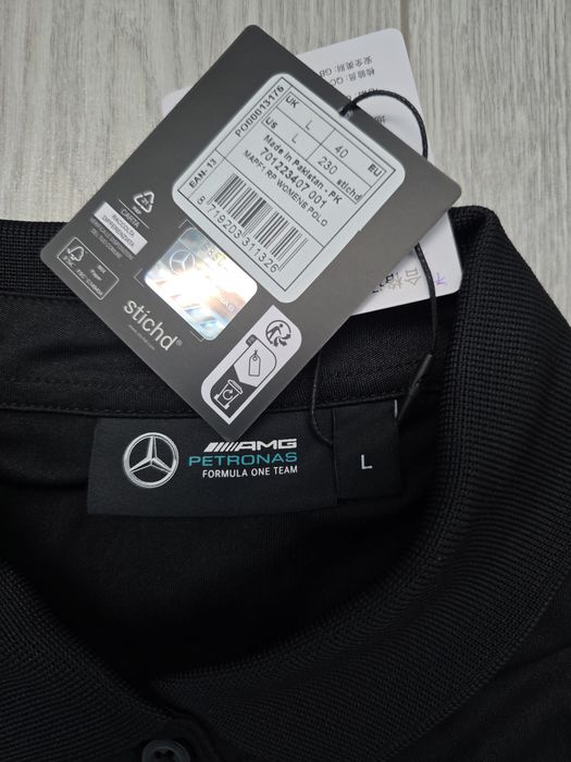 Mercedes AMG Petronas Formula One Team 2023, damskie polo, F1,Hilfiger