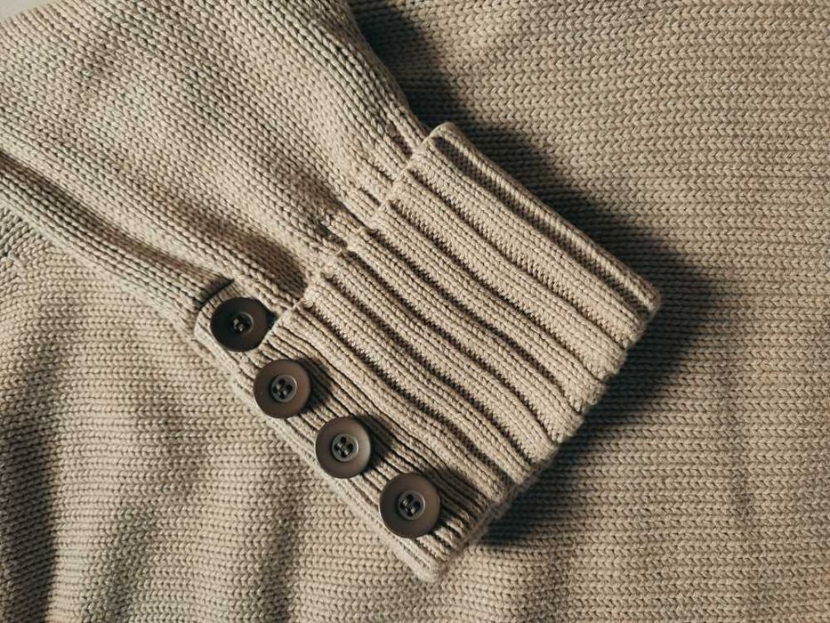 Bawełniany sweter z golfem oversize XL 42