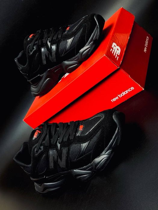 Кроссовки New Balance мужские Черные красовки new balance 9060 Кожаные кросовки нью беланс  универсальные кроссовки все размеры  newbalance ньюбеланс