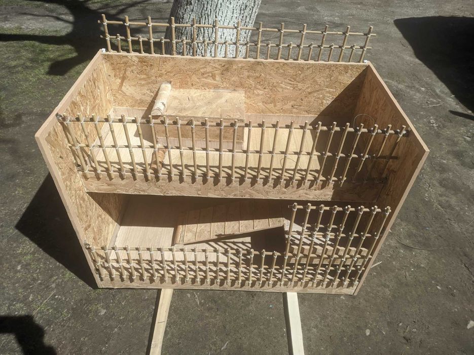 Клітка для морських свинок.Два поверхи.