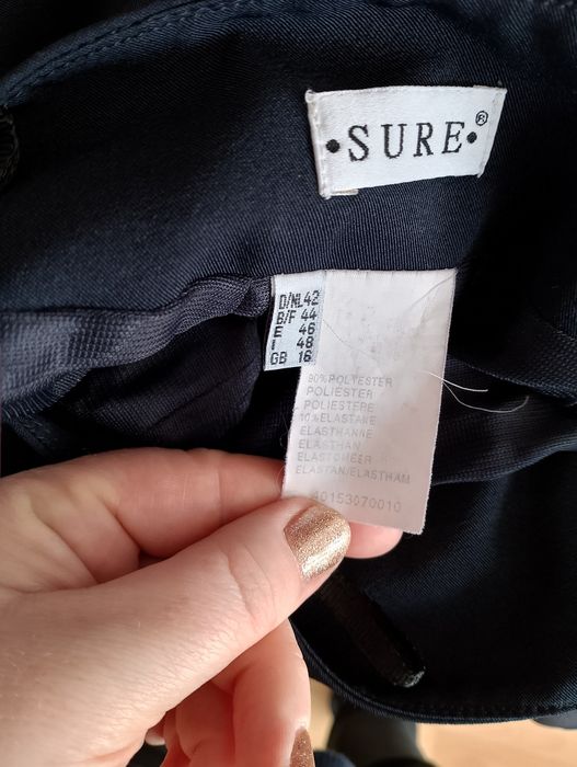 Spódnica czarna prosta   rozmiar L, XL