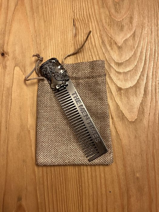 Гребінець для бороди металевий