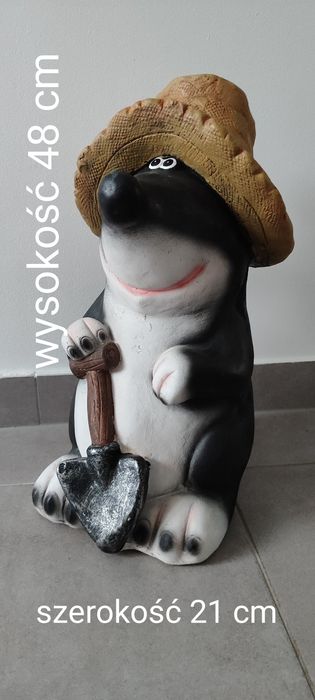 Kret duży figurka ogrodowa