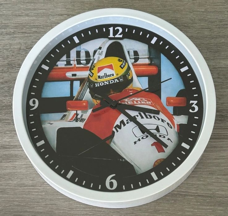 Relógio de parede Mc Laren Ayrton Senna