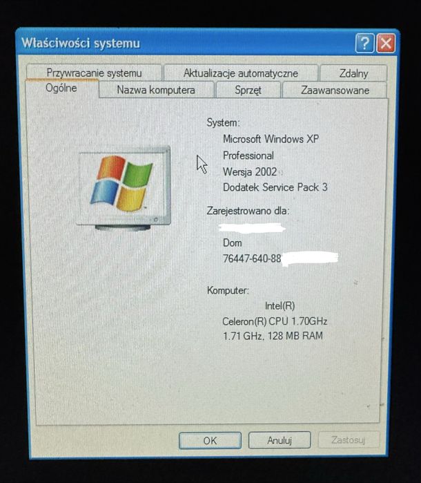 Retro PC Windows XP Pro OEM | Celeron 1.7 | 128MB SDRAM PC133 | GeForce4 MX440 64MB | 80GB HDD | Komputer Optimus Star