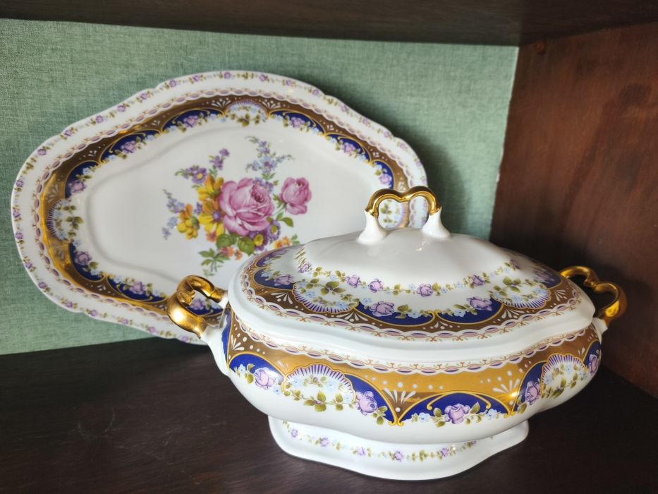 Conjunto prato e terrina Limoges