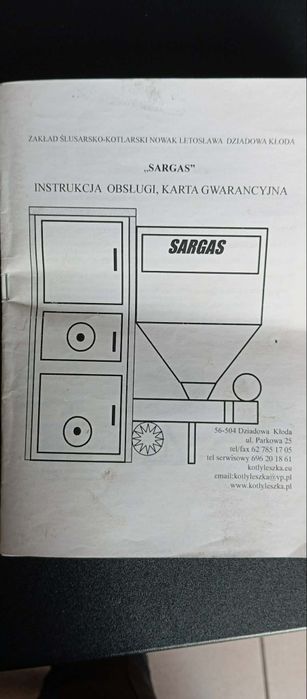 Piec z podajnikiem ślimakowym SARGAS RW 25kW