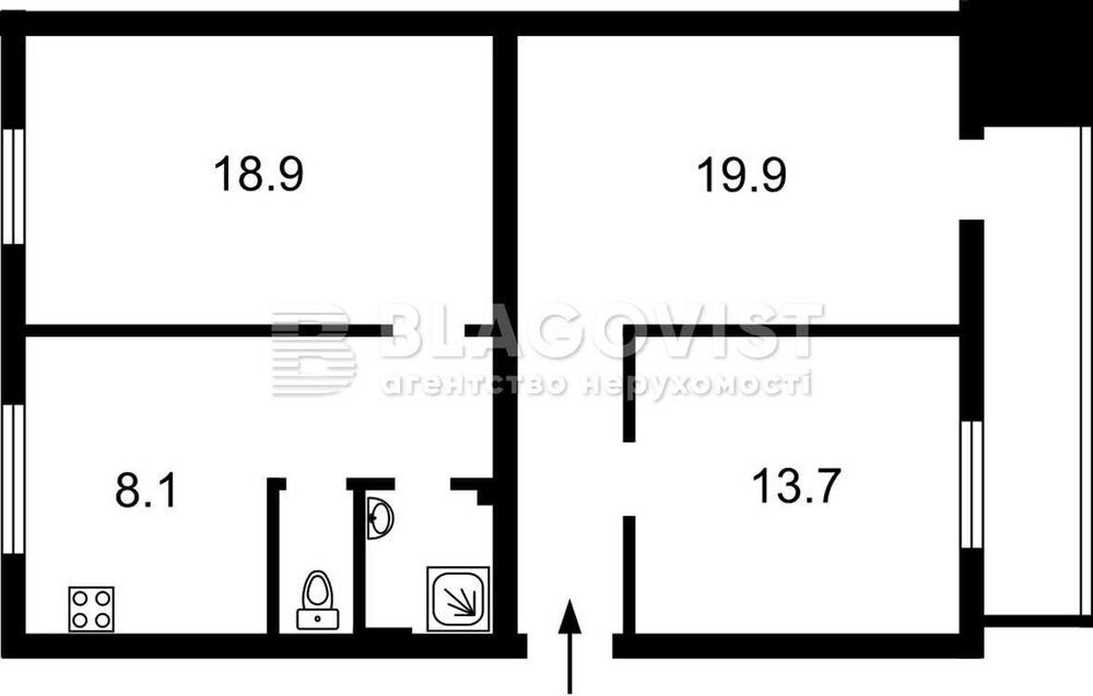 3-rooms apartment apartment by the address (area 86,8 m²) - Atlanta.ua - photo 11