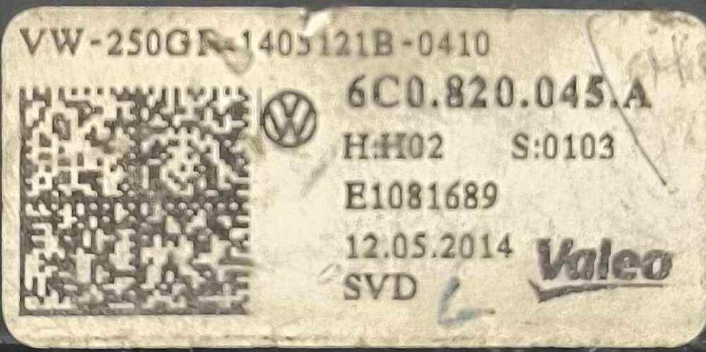 Comando Chauffage / Sofagem 6C0820045A - VW POLO V