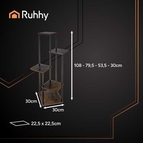 Підставка для квітів 107см, металева підставка для квітів Лофт