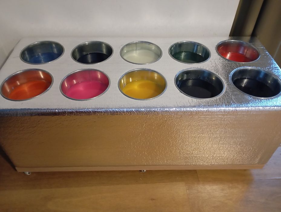 Topielnik dla parafiny na 10 kolorów