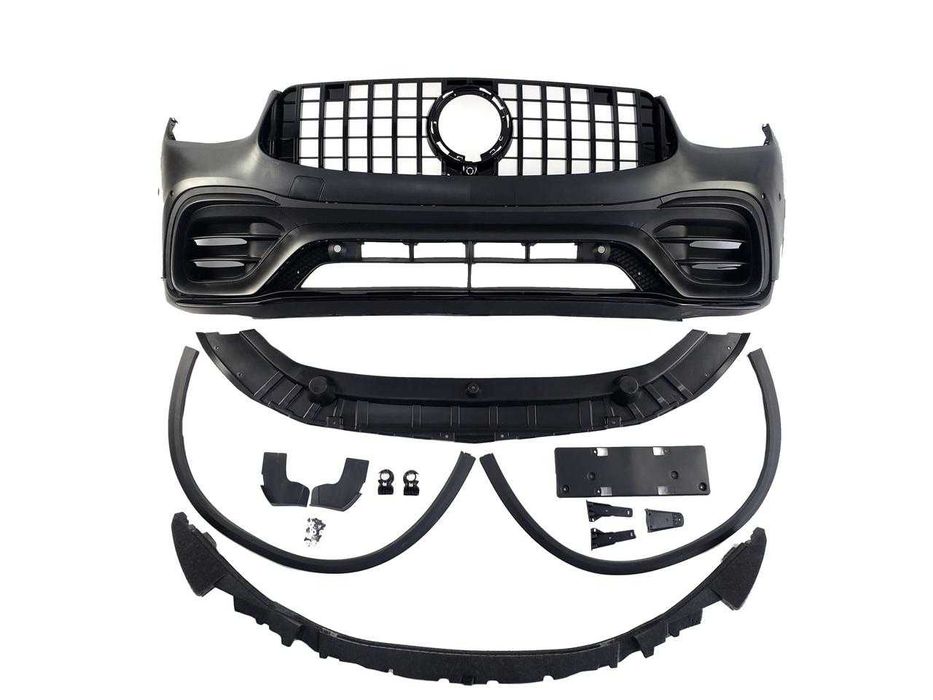 Передний бампер Mercedes X253 GLC63 AMG стиль Мерседес 2019-2022 г