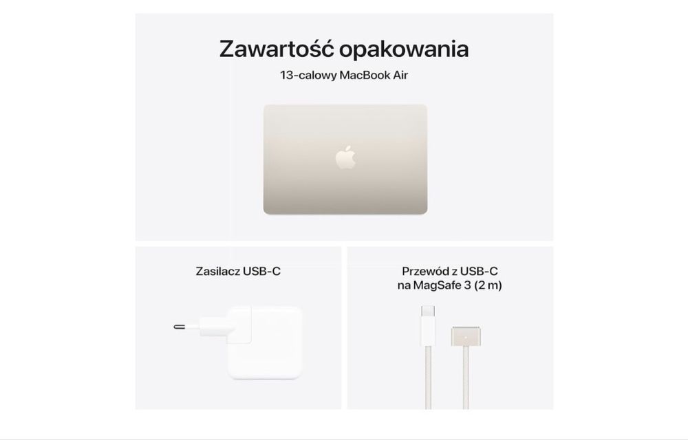 Macbook air 2025 m4 13 cali 24ram 512gb