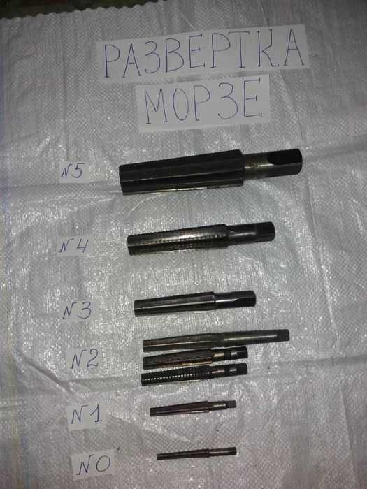 Развертки ручные, машинные, конусные, раздвижные, Морзе, с победитом