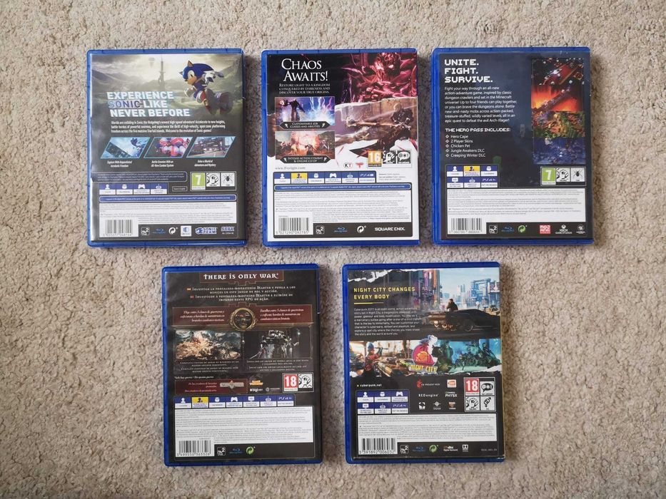9 jogos para PS4 (preços na descrição)