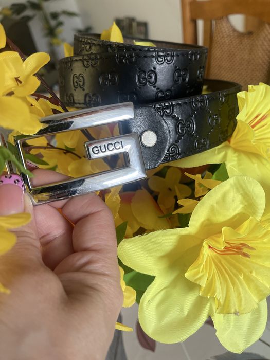 Pasek gucci  grawerowany