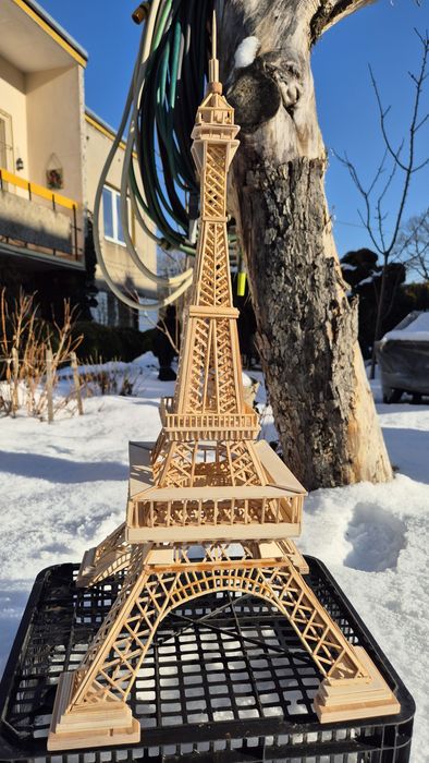 Wieża Eiffla  63 cm, rękodzieło rustykalne
