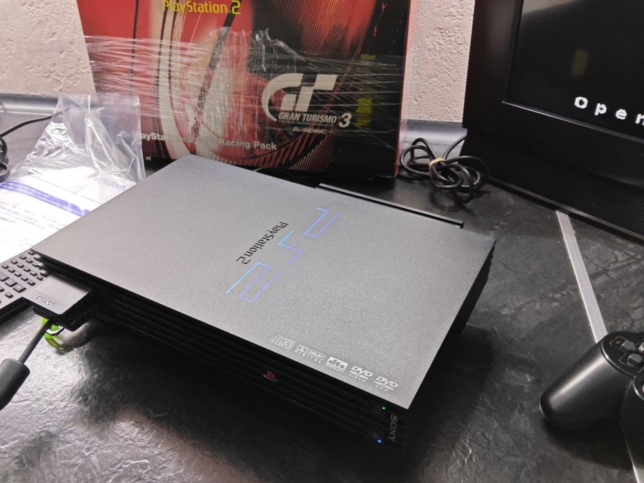 Konsola PlayStation2 GT3 Racing Pack,HDD 320GB,karton,network Adaptor