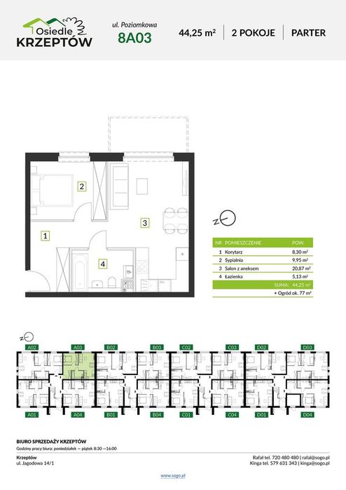 Przy lesie z ogrodem 77 m²,cisza, śpiew ptaków, blisko szkoła i sklepy