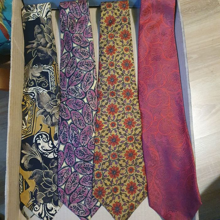 Zestaw krawatów jedwab 100g(niebieski k.)