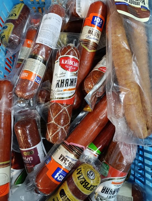 Ковбаса копчена, ковбаса варена дешево, сроки