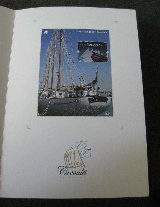 Série nº 4232/33, Blocos nº 472/73 e pagela – Navios Sagres e Creoula