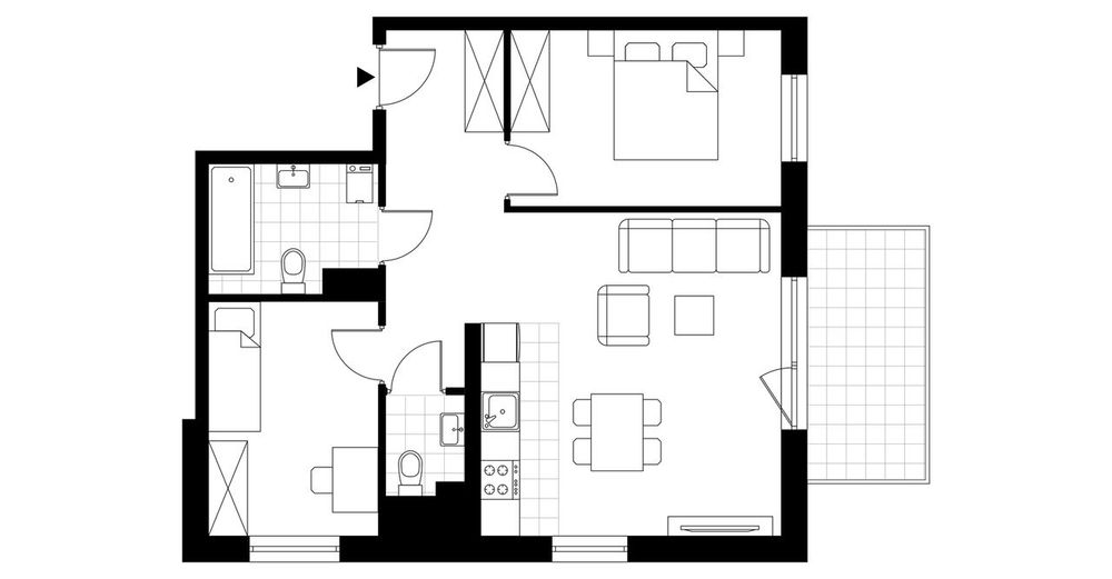 3-pokojowe mieszkanie 59m2 + balkon Bezpośrednio