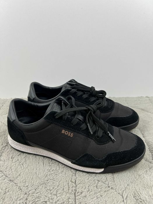 Buty damskie czarne sneakersy Boss Titanium 40