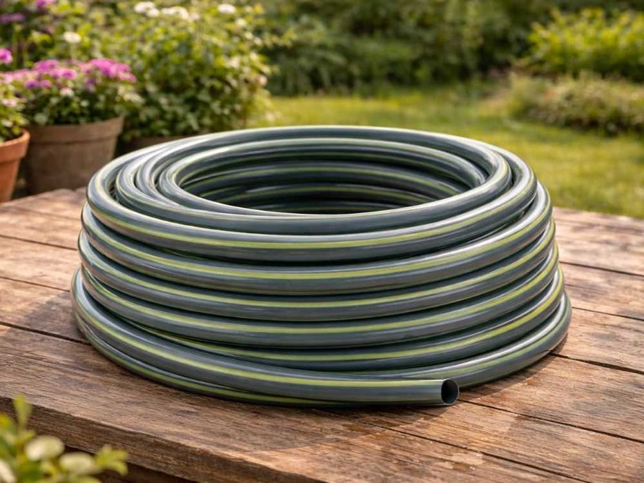 Wąż ogrodowy gumowy 1/2 20m 3 warstwowy mocny wytrzymały elastyczny divodv