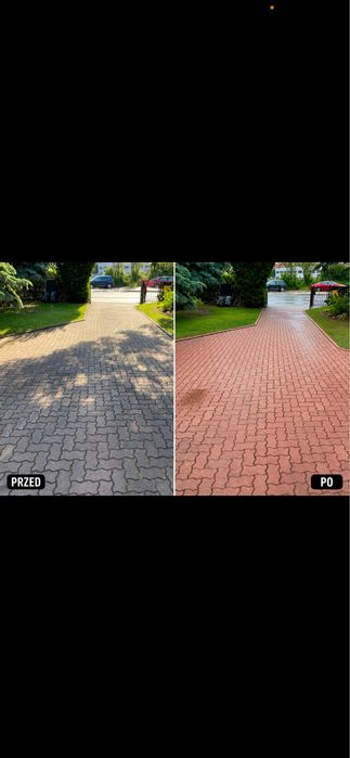 Mycie kostki brukowej,tarasów, podjazdów