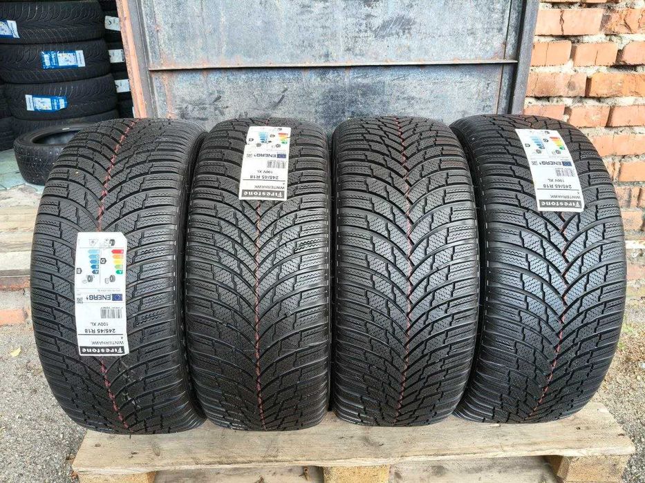 Firestone Winterhawk 4 245/45r18 100V Extra Load made in Italy 4шт, 25рік, ЗИМА НОВІ (8,2мм)