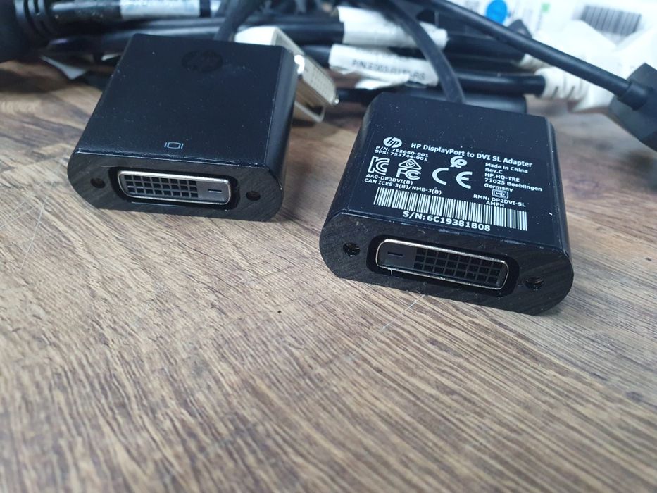 Перехідник адаптер Displayport to DVI-D HP Fujitsu оригінал