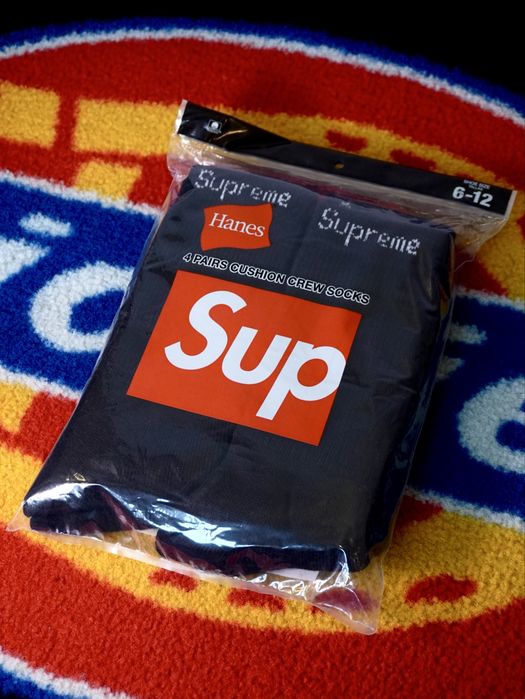 Oryginalne czarne skarpetki Supreme / New black socks supreme