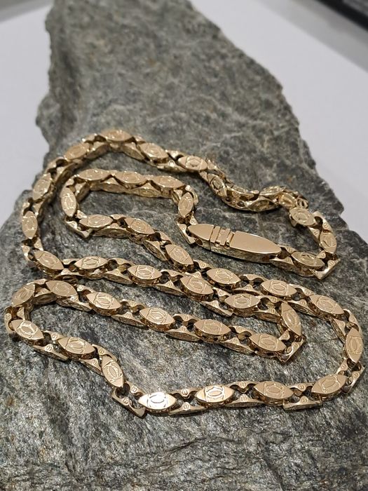 Złoty łańcuszek splot Cartier 585 Nowy 60 cm 57 g