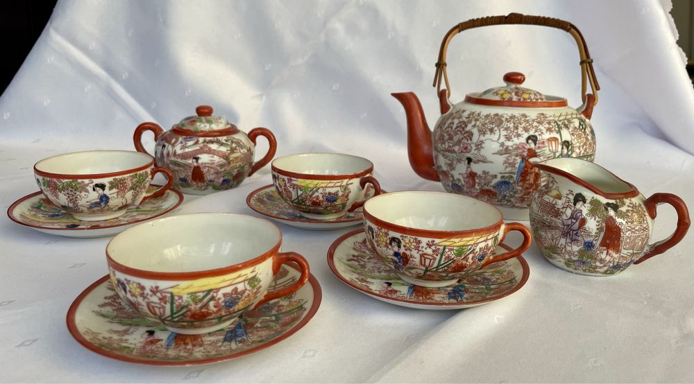 Zestaw serwis do herbaty z japońskiej porcelany