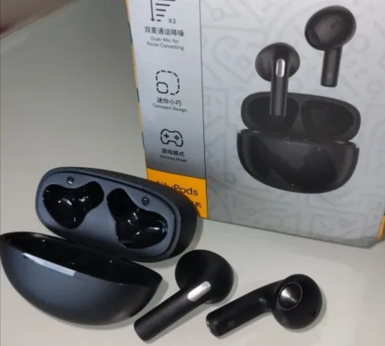 Наушники беспроводные QCY T20 AilyPods чёрные