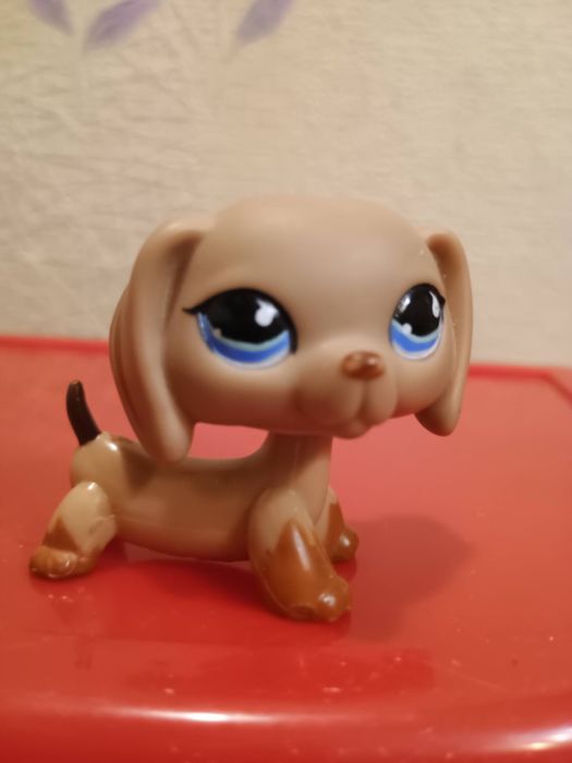 pet shop dachshund dog Jamnik 2 generacja oryginalny figurka zadbana