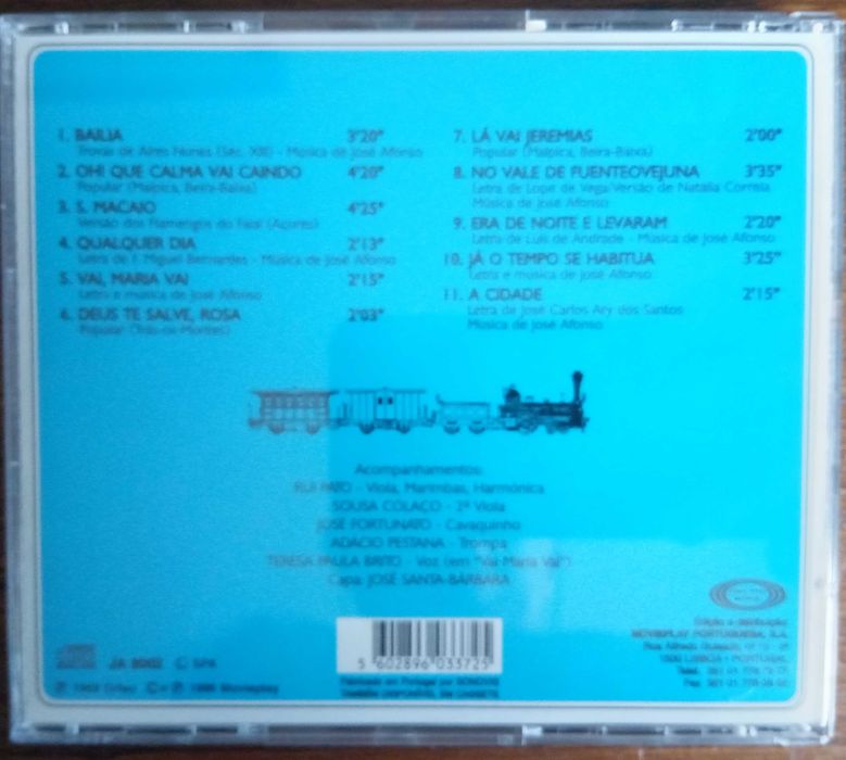 José Afonso	- - - - -		Contos Velhos, Rumos Novos	- - - - -	CD