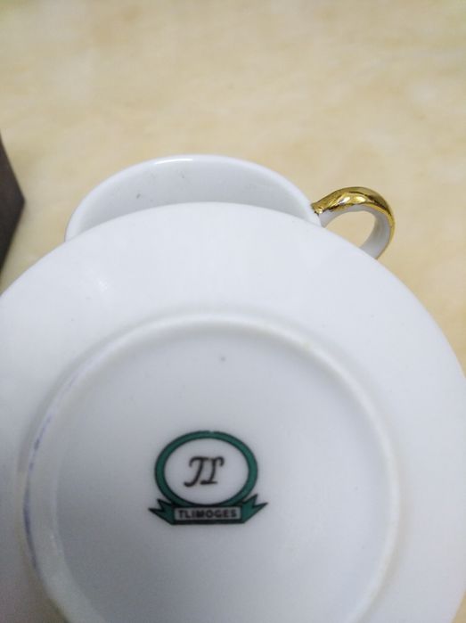 Chávena e pires  miniatura loiça Limoges