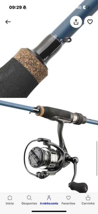 Cana de pesca nova comprada este mes