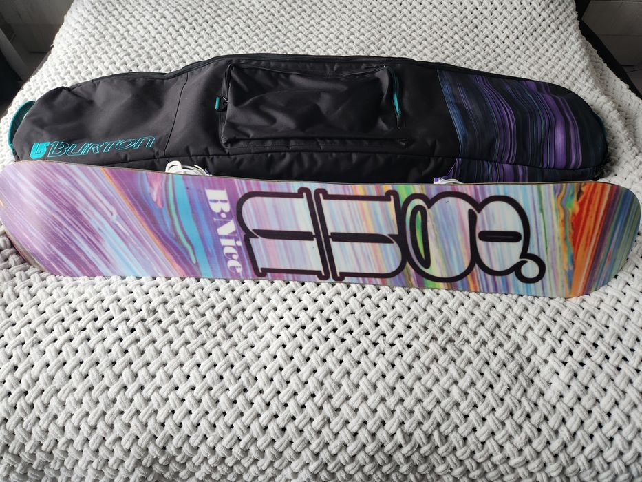 Сноуборд GNU B-Nice 148 з кріпленнями і чохлом Burton