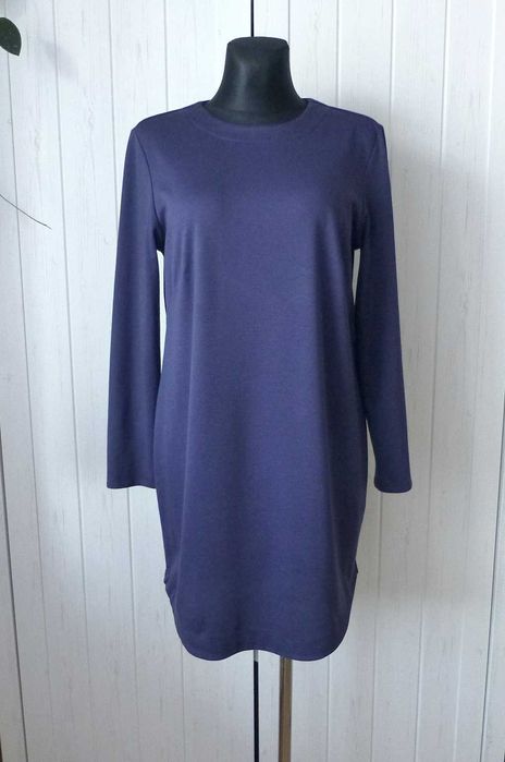 H&M prosta dzianinowa biurowa sukienka M L