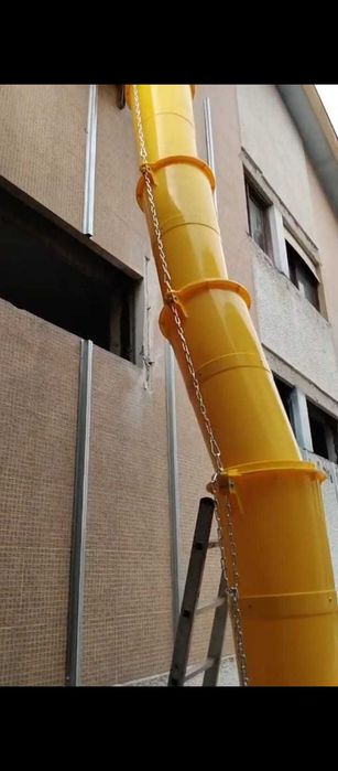 Aluguer de conduta de descarga de entulho