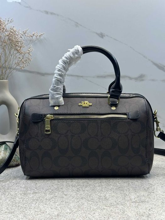 Сумка Coach Rowan Satchel / Коуч Оригинал Кожаная сумка коричневая