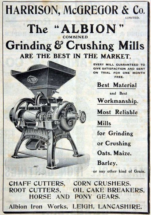 Peça de Museu: Moinho Antigo Harrison, McGregor & Co. (Albion Works)